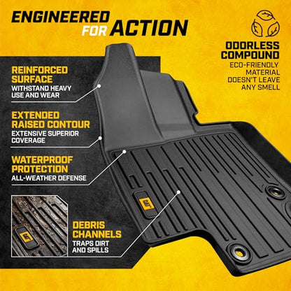 JustFit™ 3D All Weather Floor Mats for Toyota Highlander 2020