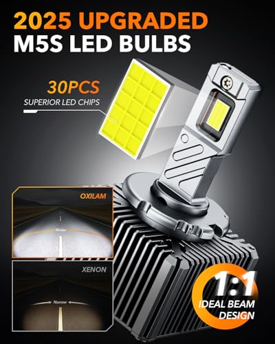 2025 Latest D3S D3R LED Bulbs (2 Count)