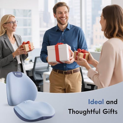 Seat Cushion and Lumbar Support Pillow for Office Chair Car