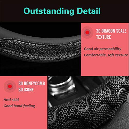 Small Size 14In Round Steering Wheel Cover Great Grip