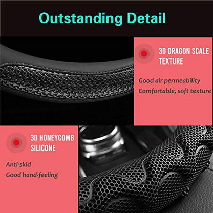 Large Size Steering Wheel Cover Great Grip 15.75 Inch