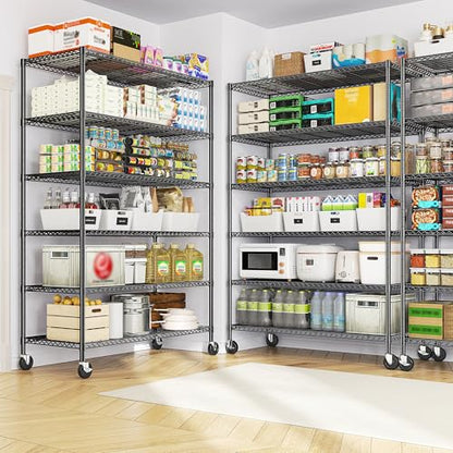 Storage Shelves with Wheels (4 Count)