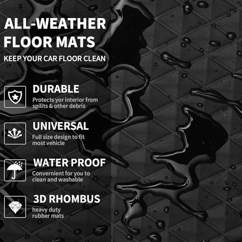 Black Rubber Car Mats