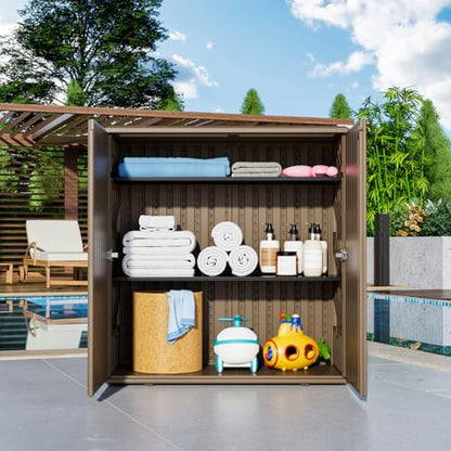 Outdoor Storage Cabinet Waterproof (736 Ounce)