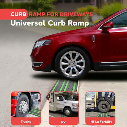 4 ft. Rubber Threshold Curb Ramp