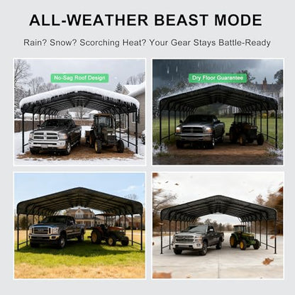 20x40 Heavy Duty Metal Carport