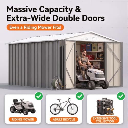 8x10 FT Outdoor Storage Shed