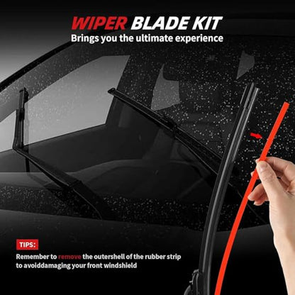 22"+18" Windshield Wiper Blades Replacement for Chevy Colorado 2015 (2 Count)