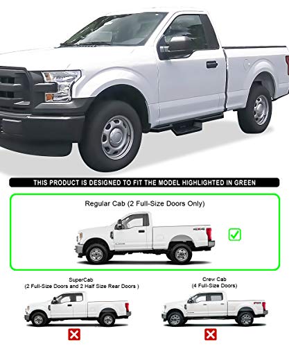 Stainless Steel Pocket Steps Running Boards Side Bars Compatible with Ford F150 2015
