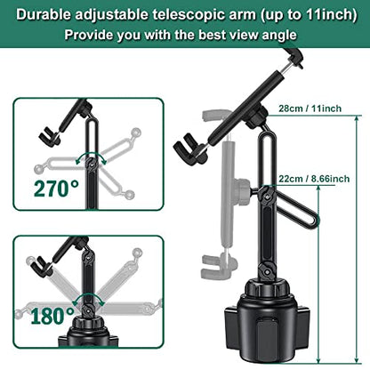 Car Cup Holder Tablet Mount for 4