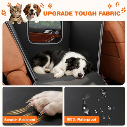 Half Dog Car Seat Cover for Back Seat