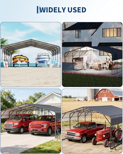 20x20FT Metal Carport Heavy