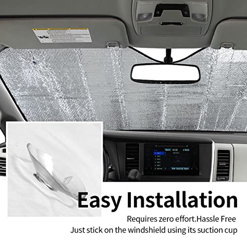 Leopard Car Windshield Sunshade Front Window Sun Visor Protector Foldable Shield Cover for Truck SUV