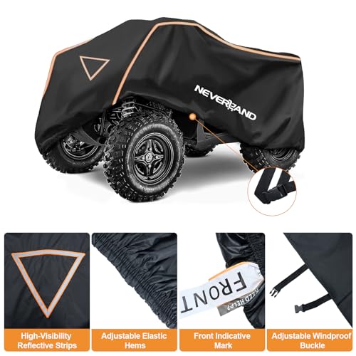 ATV Cover 420D Waterproof Heavy Duty 4 Wheeler Cover for Honda L
