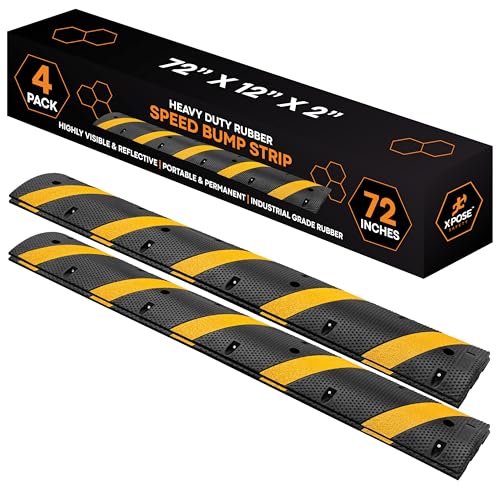 6 Ft Rubber Speed Bump (4 Count)