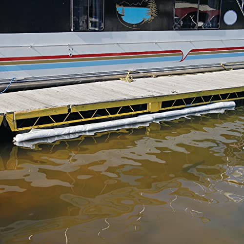 Oil Boom - Oil-Only Absorbent Boom - 2 Pack - 8" x 10' Boom - Absorbs up to 12 gallons per Boom - BOM400 (2 Booms)