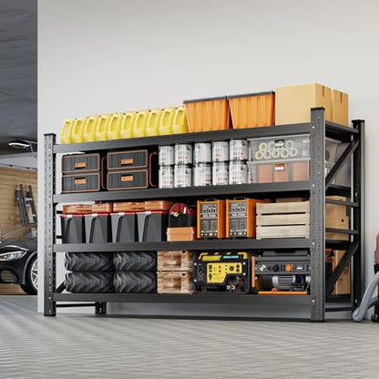68" W Metal Garage Storage Shelves (4 Count)