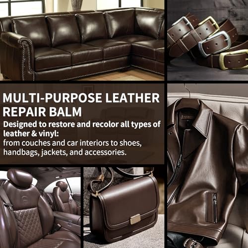 Leather Recoloring Balm and Scratch Repair Kit
