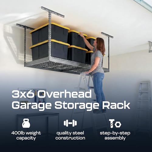 MonsterRax 3x6 Overhead Garage Storage Rack