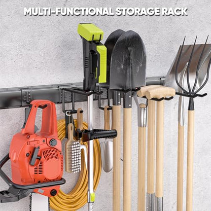 Heavy Duty Garden Tool Organizer Metal Wall Mount