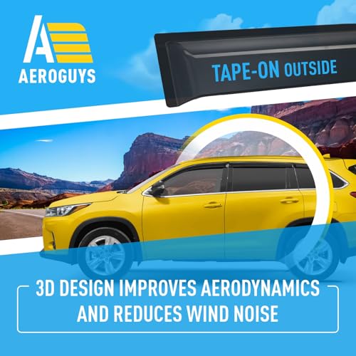 Extra Durable Window Deflectors Tape (6 Count)