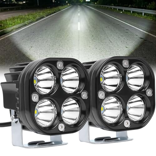 Motorcycle Driving Lights White LED Pods Lights 3’’ 40W LED Spotlights