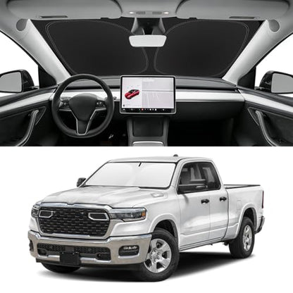 Custom Fit Windshield Sun Shade for RAM 1500 2019