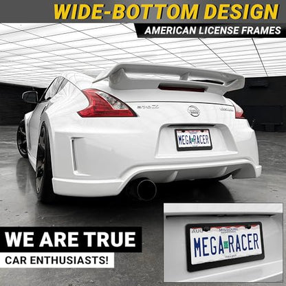 Premium Matte Black License Plate Frames