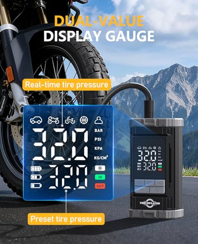 150 PSI Cordless Rechargeable Tire Inflator Portable Air Compressor