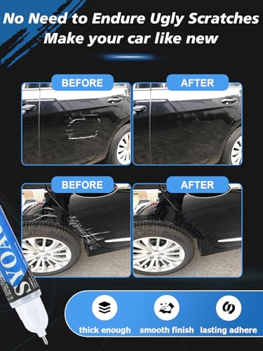 Crystal Black Pearl NH731P Touch Up Paint Fit for Honda Auto Touch up Paint Scratch Repair Pen Brush and Tip 2 in 1 Crystal Black Pearl NH731P