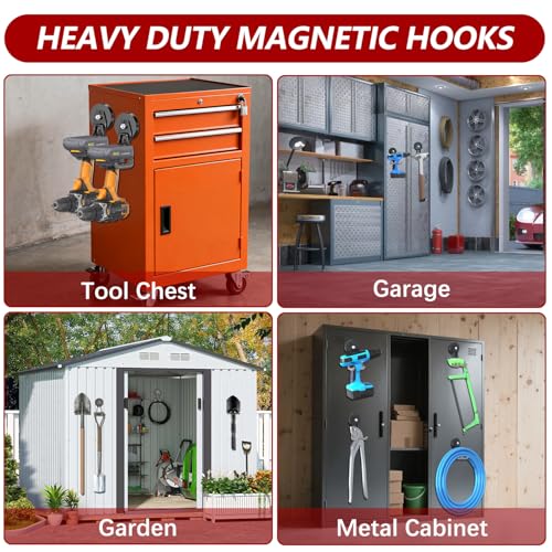 Heavy Duty Magnetic Hooks (4 Count)