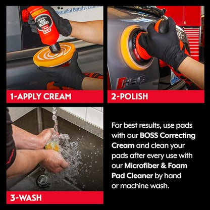 Orange Foam Correcting Pads for Car Polishing and Detailing