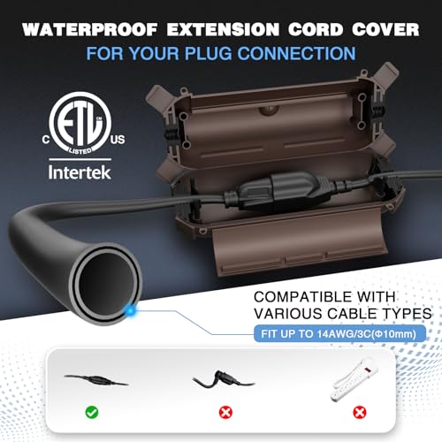 Outdoor Extension Cord Cover (3 Count)
