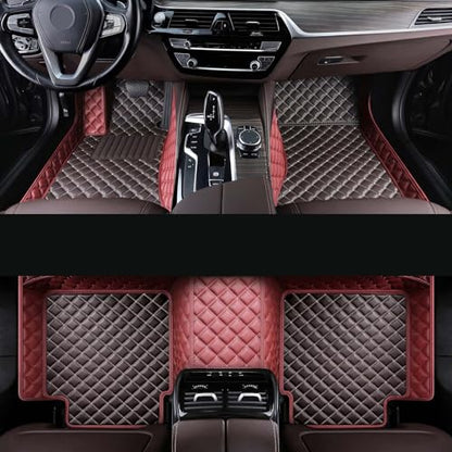 Car Floor Mat Fit 99% Sedans Sports Cars Luxury Custom Car Mats for SUV Women Leather Automotive Floor Mats All Weather Car Mats Diamond Floor Mats for Trucks