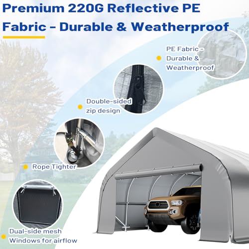 20x30 FT Reinforced Heavy Duty Carport