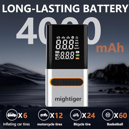 Tire Inflator Portable Air Compressor Cordless Automatic Air Pump