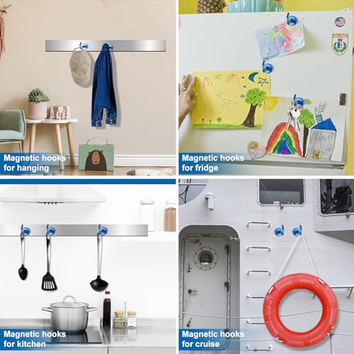 Magnetic Hooks for Cruise Cabins (12 Count)