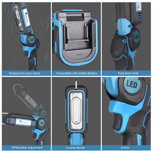 LED Work Light for Makita 18V LXT Lithium Battery
