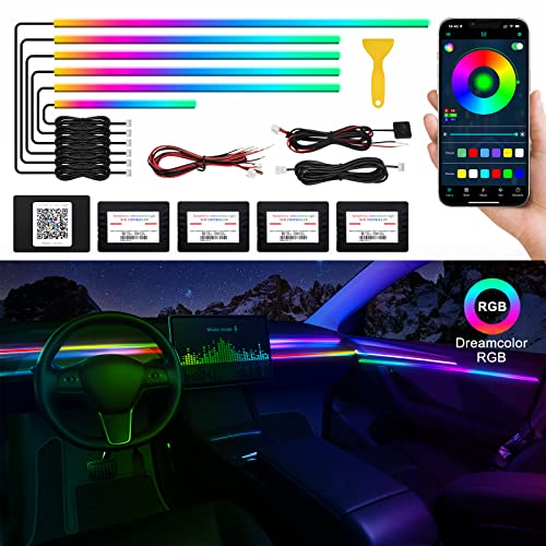 Acrylic Interior Car LED Strip Light with Wireless APP