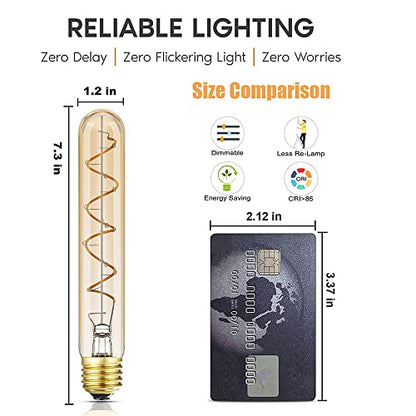 Dimmable T10 LED Bulbs (4 Count)