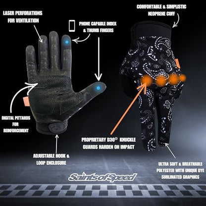Motorcycle Gloves with Knuckle Protection