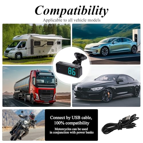 GPS Digital Speedometer for Car MPH