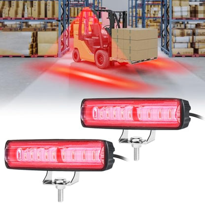 LED Red Spot Forklift Safety Light with Adjustable Bracket (2 Count)