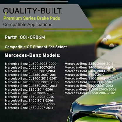Rear Semi Metallic Brake Pads