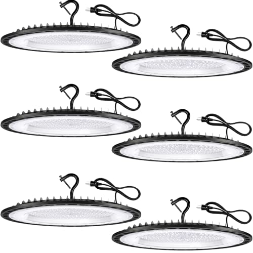 6 Pack 400W UFO Led High Bay Light Fixture (6 Count)