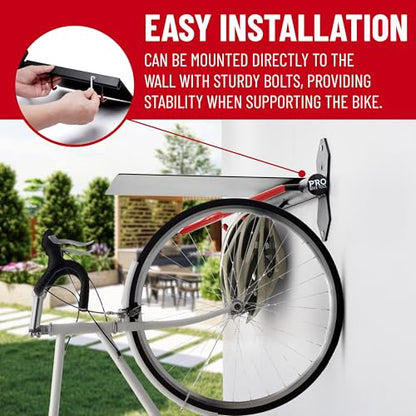 Bike Wall Mount with Storage Shelf