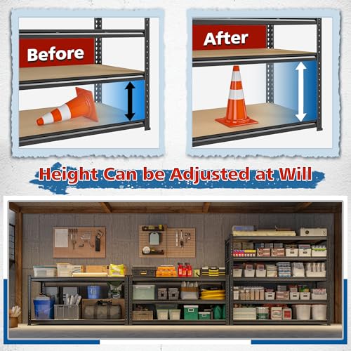 55" W Garage Shelving