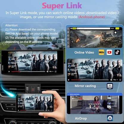 W903 Portable Carplay & Android Auto with Dash Cam
