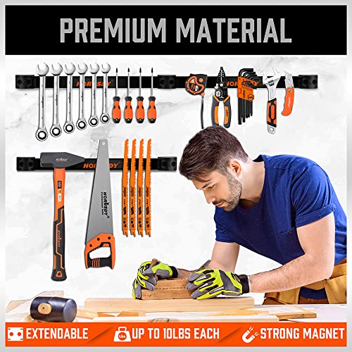 12" Magnetic Tool Holder Strip (4 Count)