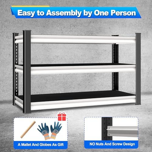 3 Tier Garage Shelving Heavy Duty